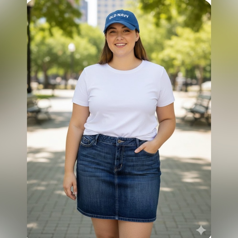 Old Navy Blue Denim Skirt